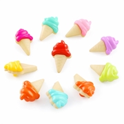 Knapper "Softice". 21 mm. Farve mix. 50 stk.